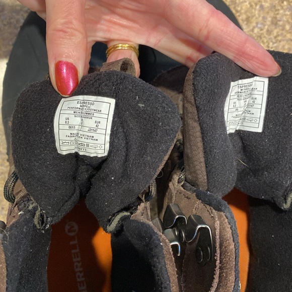 Merrell Moab Polar Espresso Waterproof Hiking Boots J21147 Men’s 8.5 Winter - Picture 4 of 17